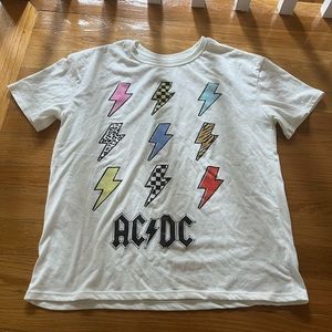 Target acdc lighting bolt tee shirt